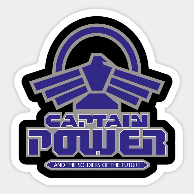 Captain Power Phoenix Logo 2 Sticker by MalcolmDesigns